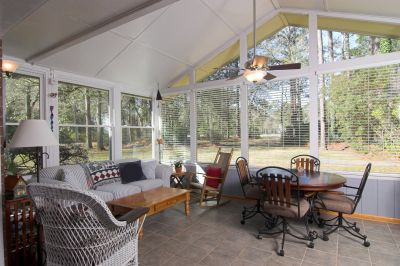 Bright Sunroom with Large Windows